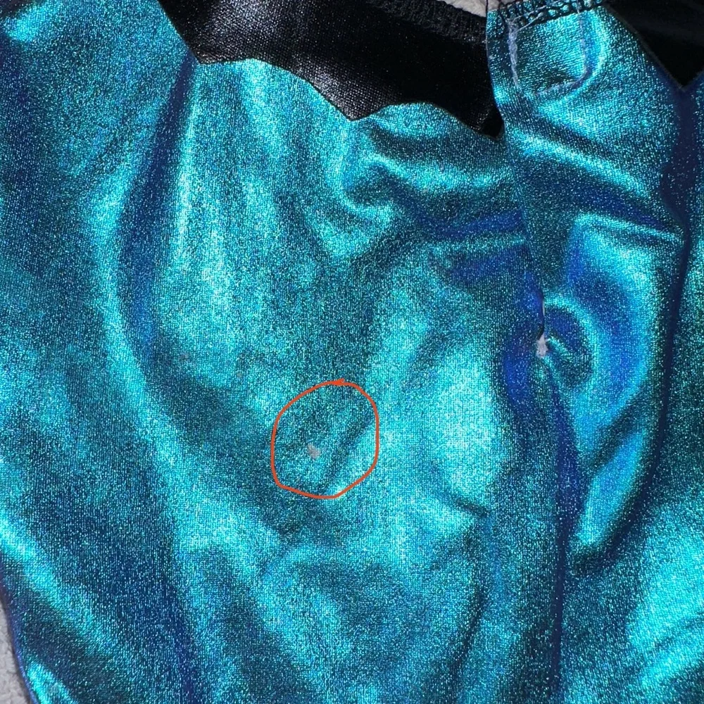 Witch Iridescent Blue and Black Costume - Picture 4 of 4